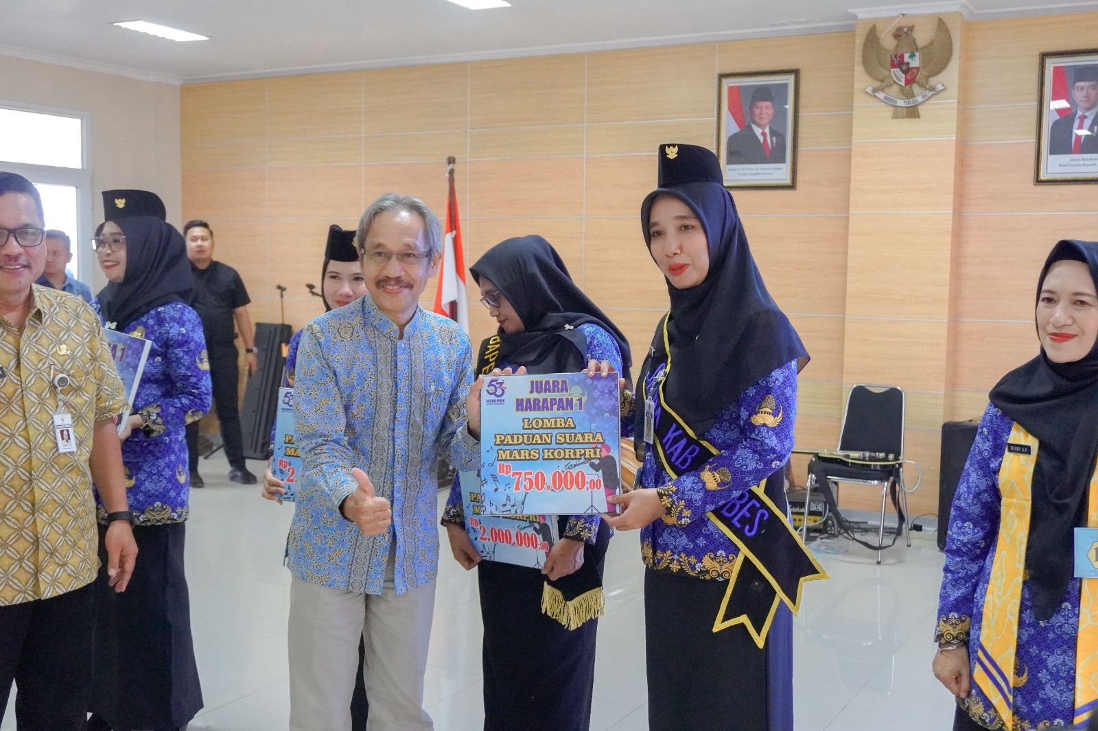 Sekretariat Daerah Kabupaten Brebes Raih Juara Harapan 1 Lomba Paduan Suara HUT Korpri ke-53 Tahun 2024